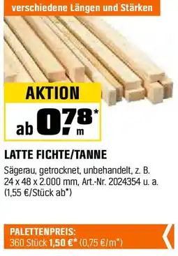OBI LATTE FICHTE/TANNE Angebot