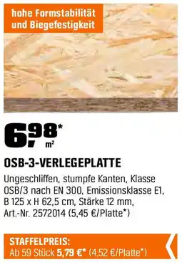 OBI OSB-3-VERLEGEPLATTE Angebot
