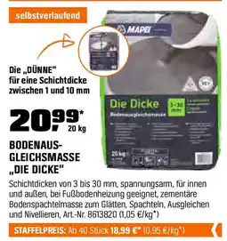 OBI Mapei BODENAUS- GLEICHSMASSE ,,DIE DICKE" Angebot