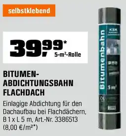 OBI BITUMEN- ABDICHTUNGSBAHN FLACHDACH Angebot