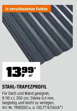 OBI STAHL-TRAPEZPROFIL Angebot