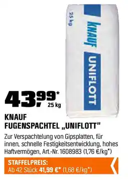 OBI KNAUF FUGENSPACHTEL,,UNIFLOTT" Angebot