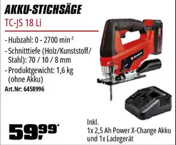 OBI Einhell AKKU-STICHSÄGE TC-JS 18 Li Angebot