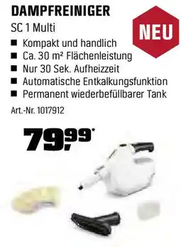 OBI KÄRCHER DAMPFREINIGER SC 1 Multi Angebot