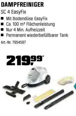 OBI KÄRCHER DAMPFREINIGER SC 4 EasyFix Angebot