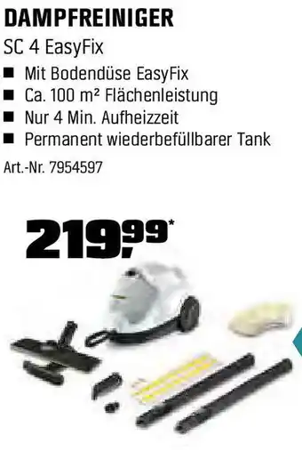 OBI KÄRCHER DAMPFREINIGER SC 4 EasyFix Angebot