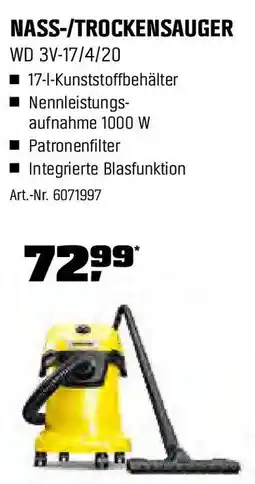 OBI KÄRCHER NASS-/TROCKENSAUGER WD 3V-17/4/20 Angebot