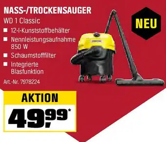 OBI KÄRCHER NASS-/TROCKENSAUGER WD 1 Classic Angebot