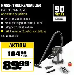 OBI KÄRCHER NASS-/TROCKENSAUGER KWD 3 S V-17/4/20 Angebot