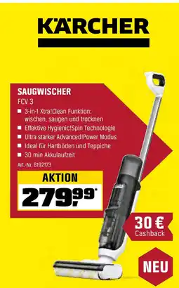 OBI KÄRCHER SAUGWISCHER FCV 3 Angebot