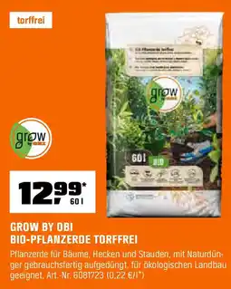 OBI GROW BY OBI BIO-PFLANZERDE TORFFREI Angebot