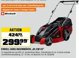 OBI EINHELL AKKU-RASENMÄHER „GE-CM 43" Angebot