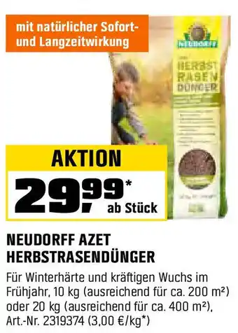 OBI NEUDORFF AZET HERBSTRASENDÜNGER Angebot