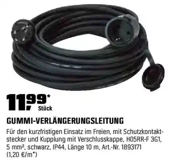 OBI GUMMI-VERLÄNGERUNGSLEITUNG Angebot