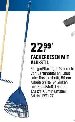 OBI FÄCHERBESEN MIT ALU-STIL Angebot