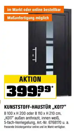 OBI KUNSTSTOFF-HAUSTÜR „KO17" Angebot