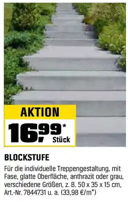 OBI BLOCKSTUFE Angebot