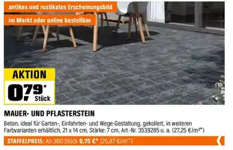 OBI MAUER- UND PFLASTERSTEIN Angebot