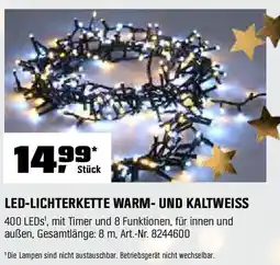 OBI LED-LICHTERKETTE WARM-UND KALTWEISS Angebot