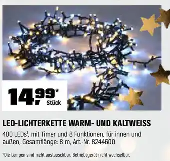 OBI LED-LICHTERKETTE WARM-UND KALTWEISS Angebot