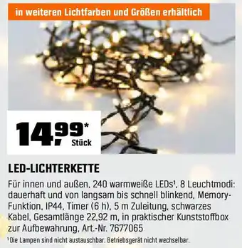 OBI LED-LICHTERKETTE Angebot