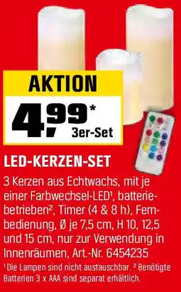OBI LED-KERZEN-SET 3er-Set Angebot