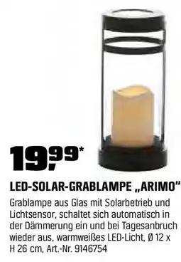 OBI LED-SOLAR-GRABLAMPE „ARIMO" Angebot