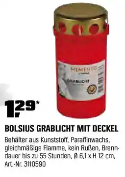 OBI BOLSIUS GRABLICHT MIT DECKEL Angebot