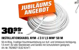 OBI INSTALLATIONSKABEL NYM -J 3 X 1,5 MM² 50 M Angebot