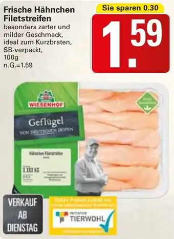 WEZ Frische Hähnchen Filetstreifen Angebot