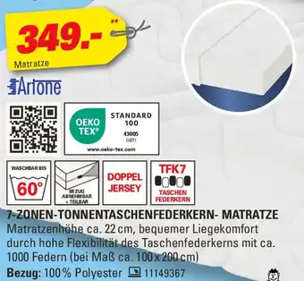 Höffner Artone 7-zonen-tonnentaschenfederkern matratze Angebot