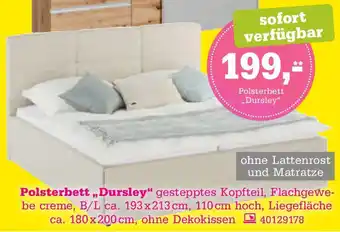 Höffner Polsterbett „Dursley" Angebot