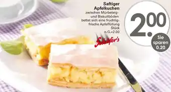 WEZ Schäfer's Saftiger Apfelkuchen Angebot
