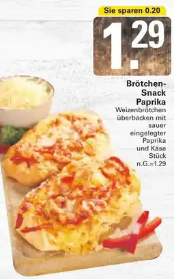 WEZ Brötchen Snack Paprika Angebot