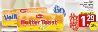 WEZ Harry Butter-, Vollkorn- oder Körner Balance Toast Angebot