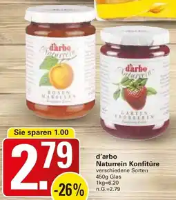 WEZ d'arbo Naturrein Konfitüre Angebot