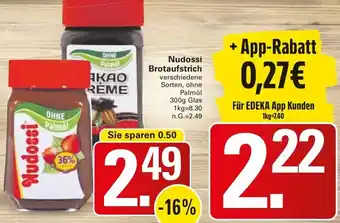 WEZ Nudossi Brotaufstrich Angebot