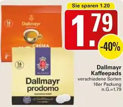 WEZ Dallmayr Kaffeepads Angebot