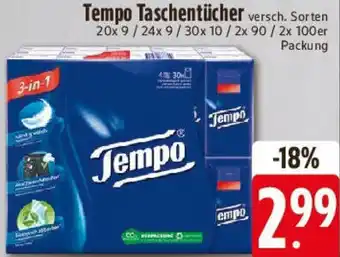 Edeka Tempo Taschentücher Angebot