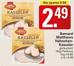 WEZ Bernard Matthews Hähnchen Kasseler Angebot