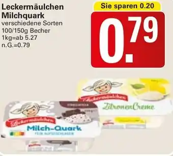 WEZ Leckermäulchen Milchquark Angebot