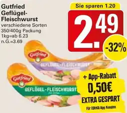 WEZ Gutfried Geflügel Fleischwurst Angebot