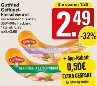 WEZ Gutfried Geflügel Fleischwurst Angebot
