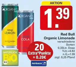 WEZ Red Bull Organic Limonade Angebot