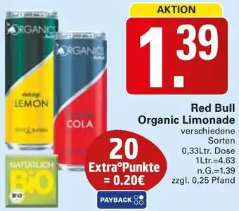 WEZ Red Bull Organic Limonade Angebot
