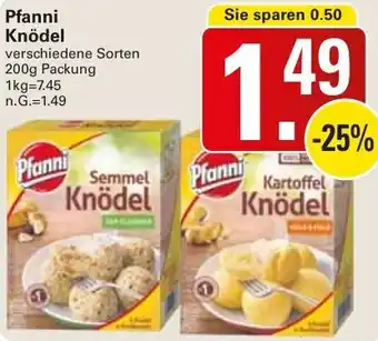 WEZ Pfanni Knödel Angebot