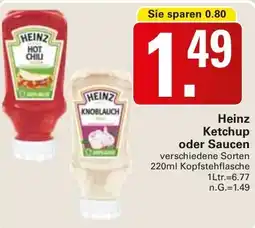 WEZ Heinz Ketchup oder Saucen Angebot