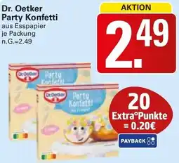 WEZ Dr. Oetker Party Konfetti Angebot