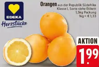 E-Center EDEKA Herzstücke Orangen Angebot