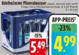 E-Center Adelholzener Mineralwasser Angebot
